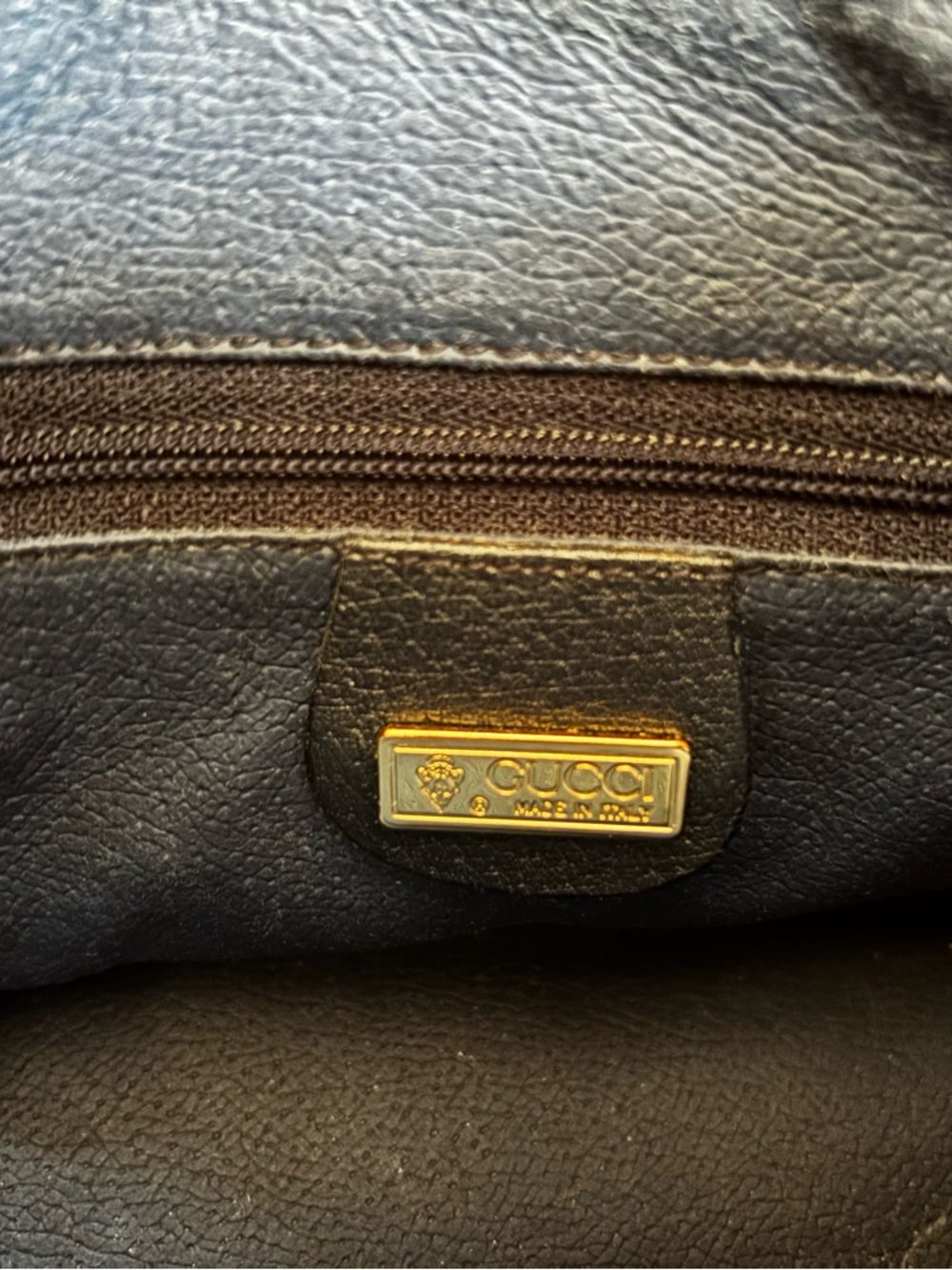 Gucci Navy Blue and Gray GG Monogram Crossbody Bag - Picture 4 of 5